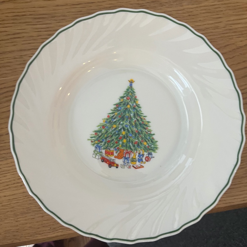 Christmas Tree Design Dinner Plate